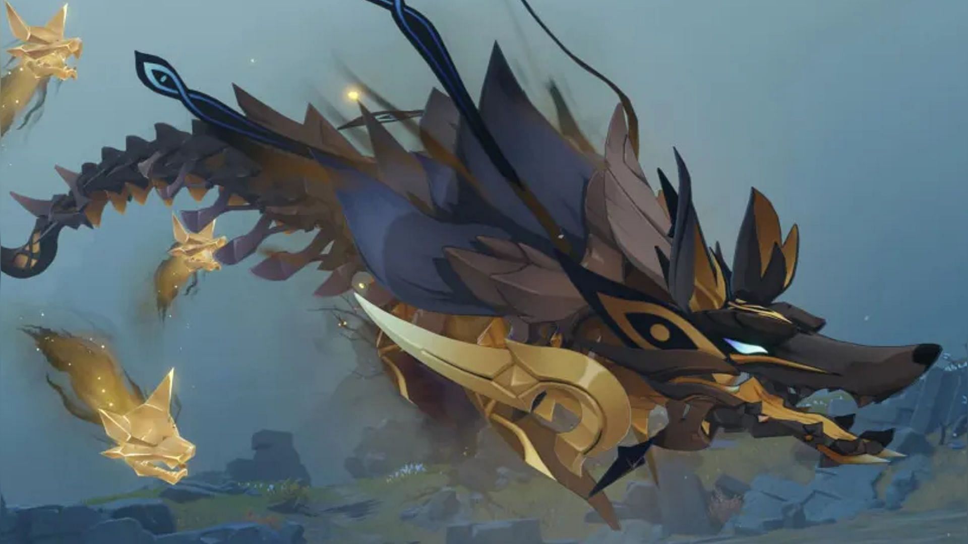 Golden Wolflord as a boss enemy in-game (Image via HoYoverse)